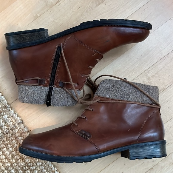 Brown leather Remonte ankle boot EU41 - Picture 12 of 12
